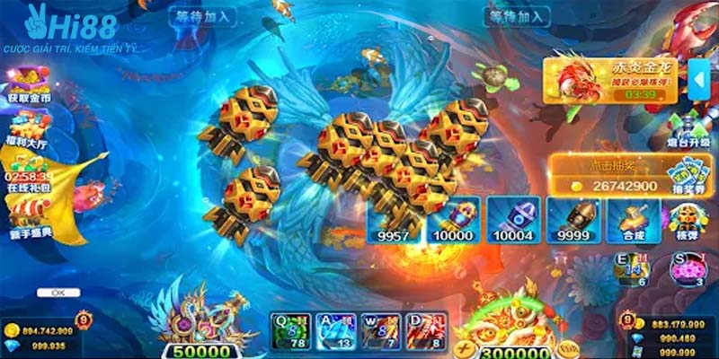 Bắn cá thần tài thiết lập nhiều phòng chơi đa dạng