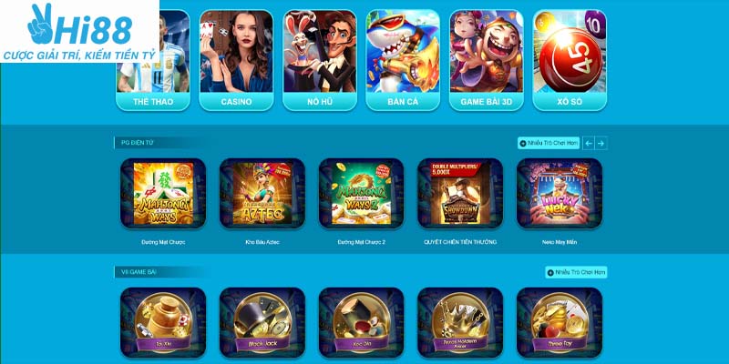 Danh sách các chuyên mục game hay nhất tại nhà cái