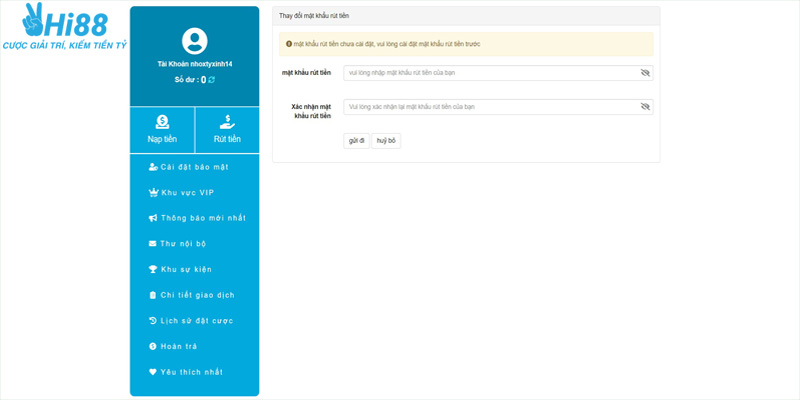 Hướng Dẫn Rút Tiền HI88 Cực Nhanh, An Toàn, Hiệu Quả