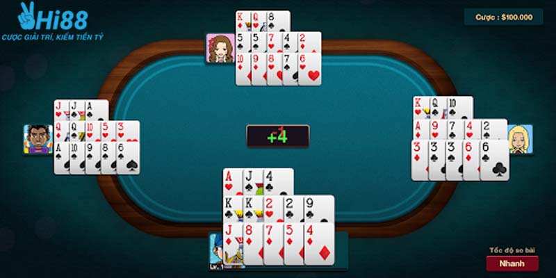 Thứ tự tổ hợp bài mạnh chi tiết trong game mậu binh